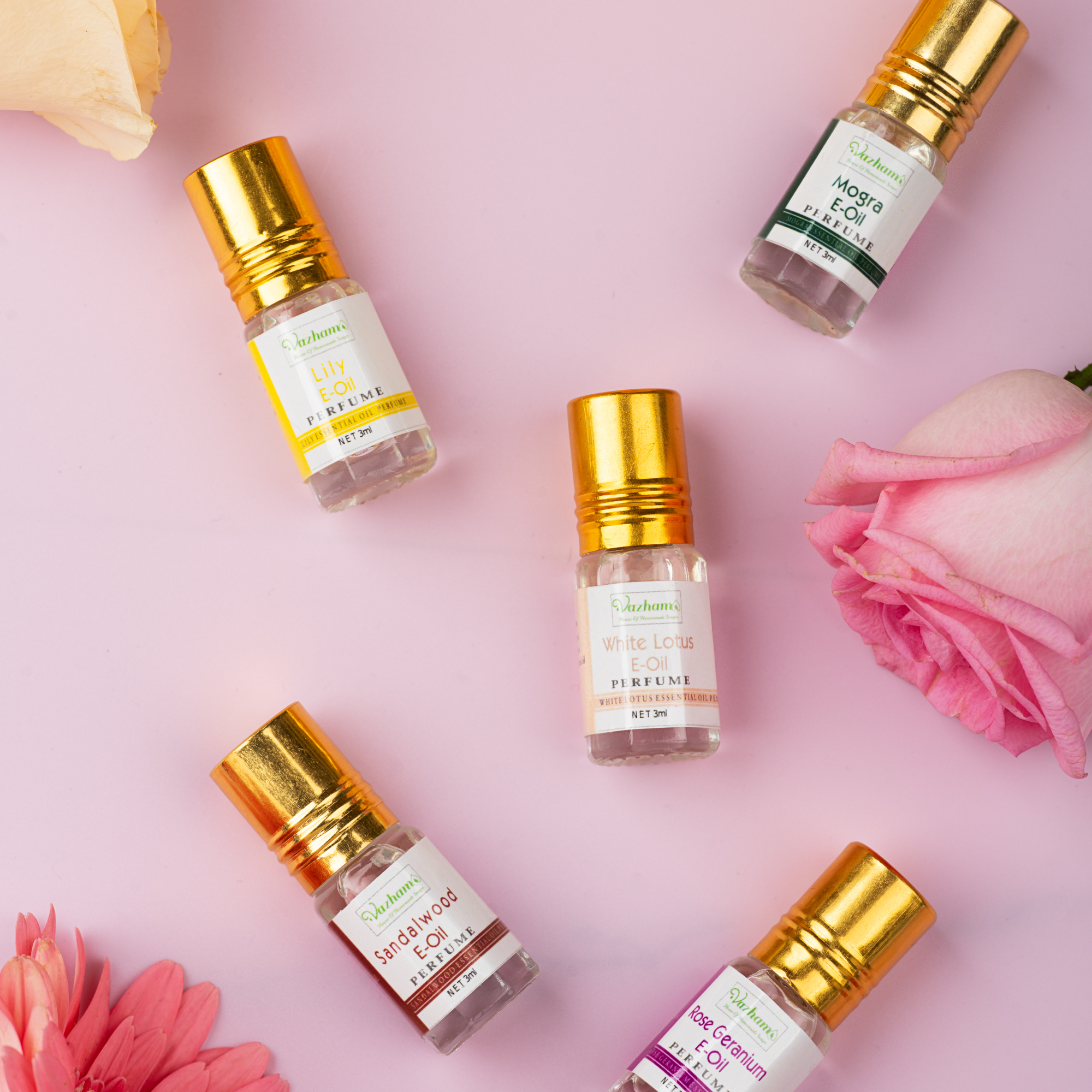 Unique essential oil pack of 5 flavours